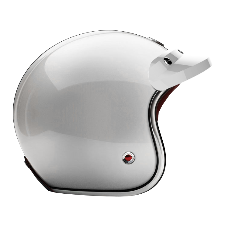 Ruby Helmet Peak Visor - Glossy White