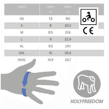 Holyfreedom Outlaw Ride Leather Gloves - Black/White