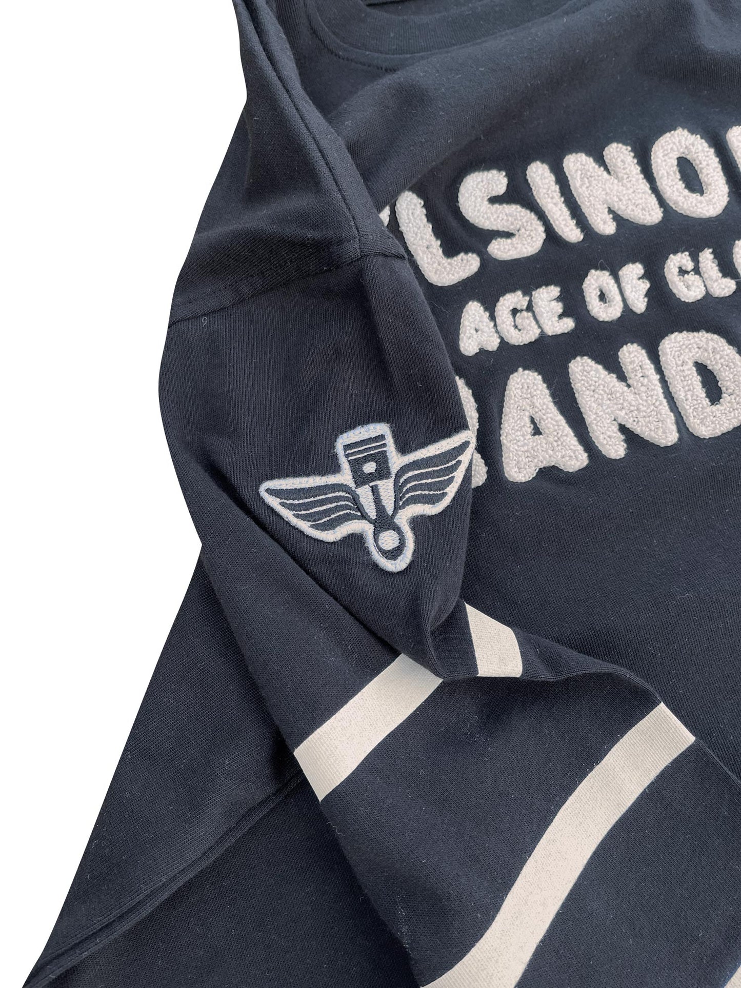 Age of Glory Elsinore LS Tee - Washed Black/Ecru