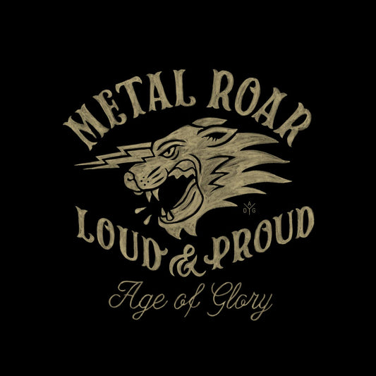 Age of Glory Metal Roar T-shirt - Washed Black