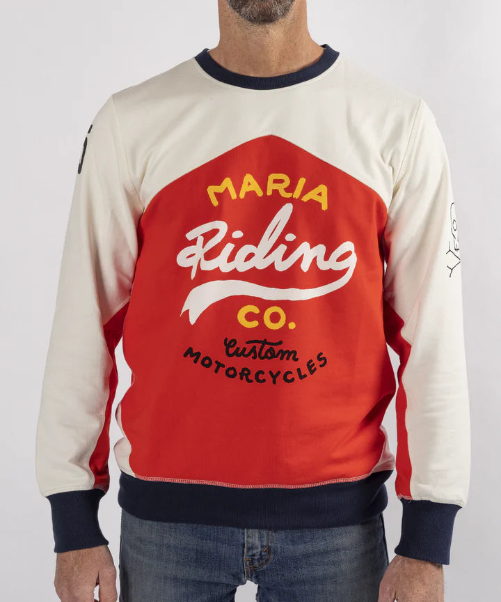 Maria Riding Company Racing Sweatshirt - Red Jersey