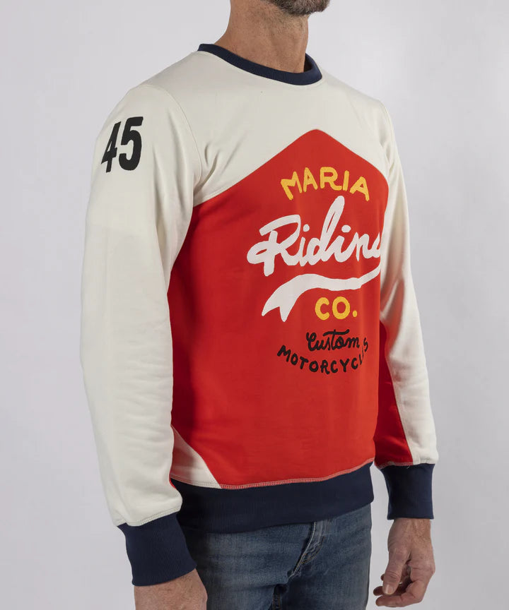 Maria Riding Company Racing Sweatshirt - Red Jersey