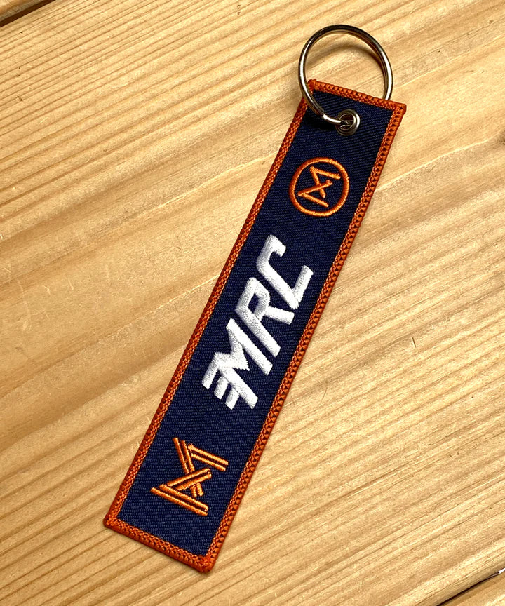 Maria Riding Company Stripe Keyring - Orange/Blue