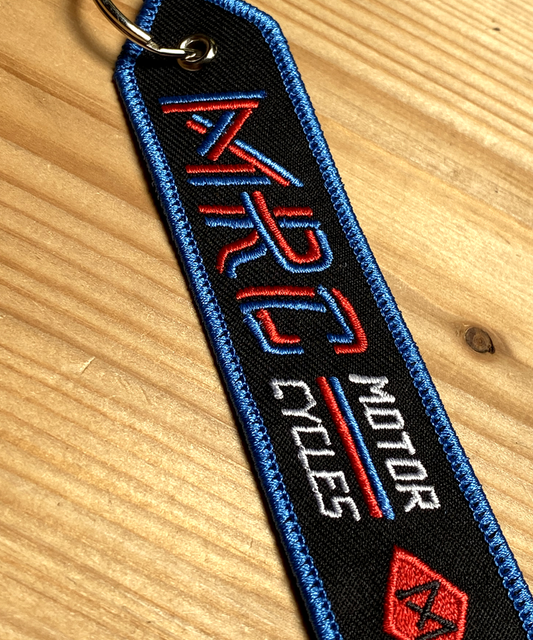 Maria Riding Company Stripe Keyring - Blue/Red