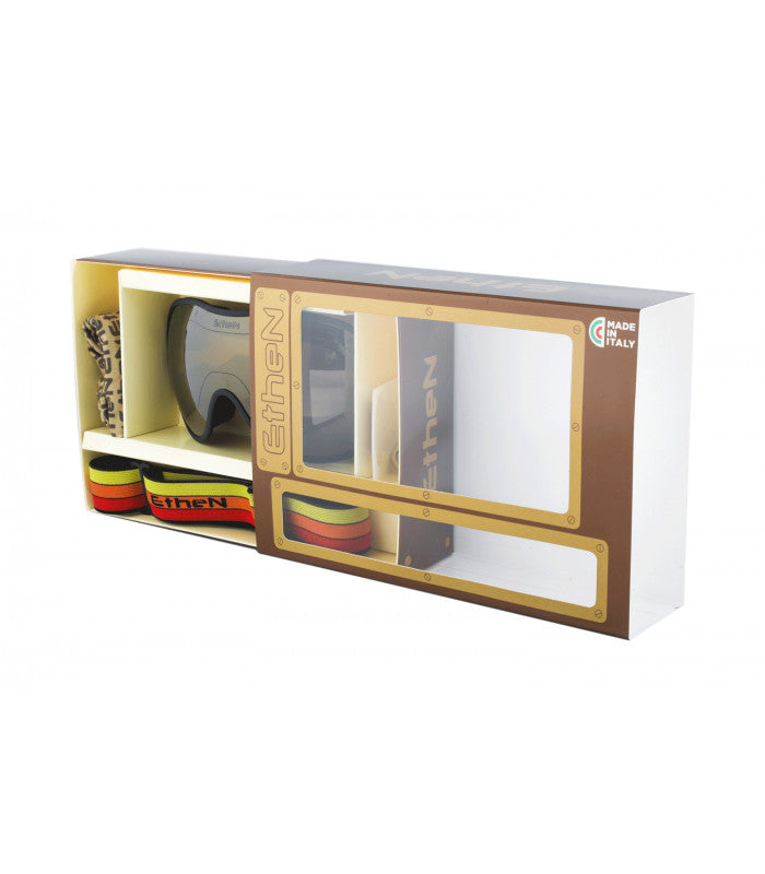 Ethen Cafe Racer Goggles - Checkers Gold