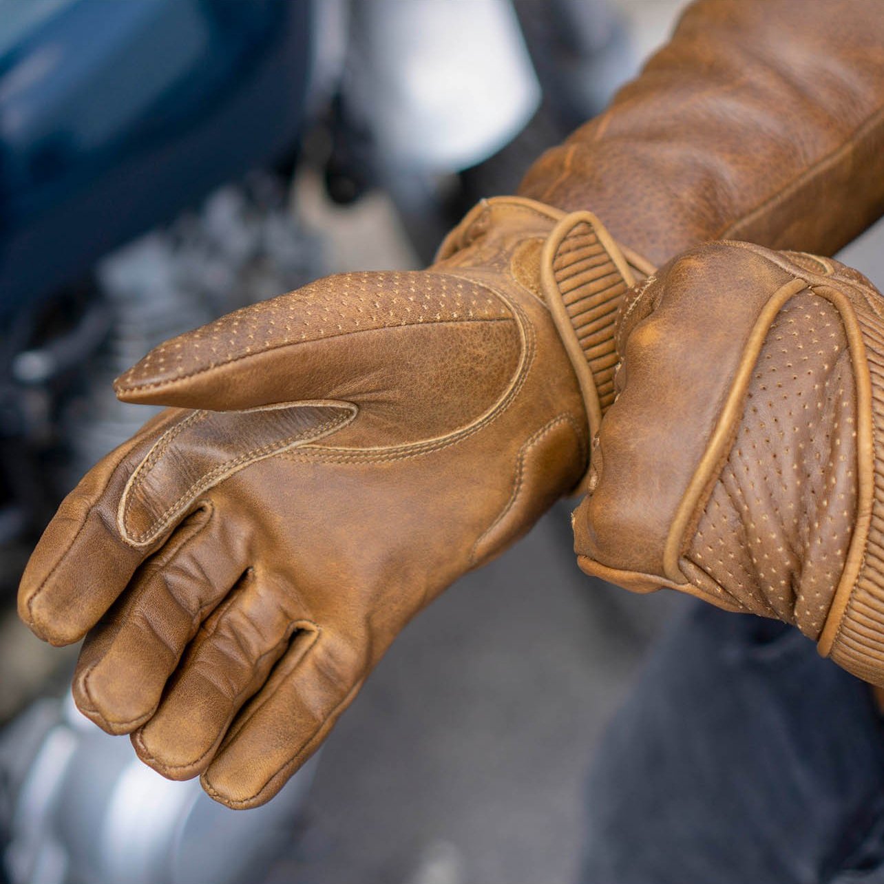 Goldtop Viceroy Gloves - Waxed Brown