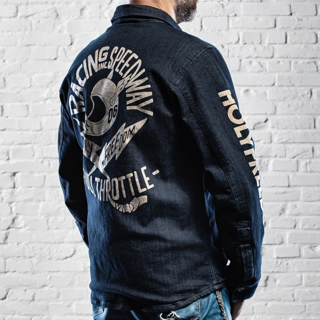 Holyfreedom Genoa Stampato Denim Jacket