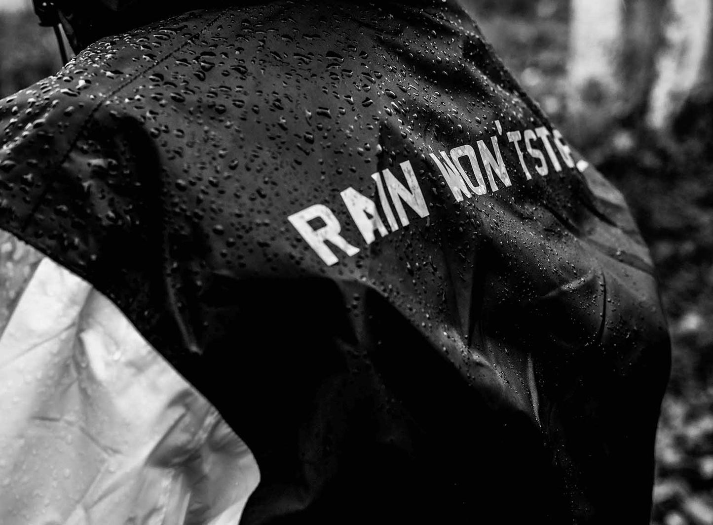 Fuel Thunder Rain Jacket - Black/White