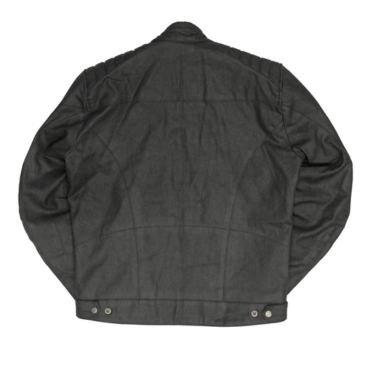 Age of Glory Worker Coated Denim Jacket - Black