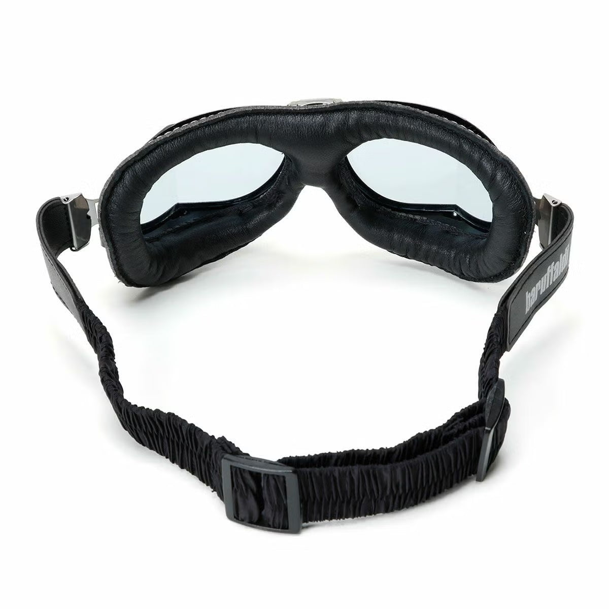 Baruffaldi Vintaco Goggles - Black/Orange Stitching