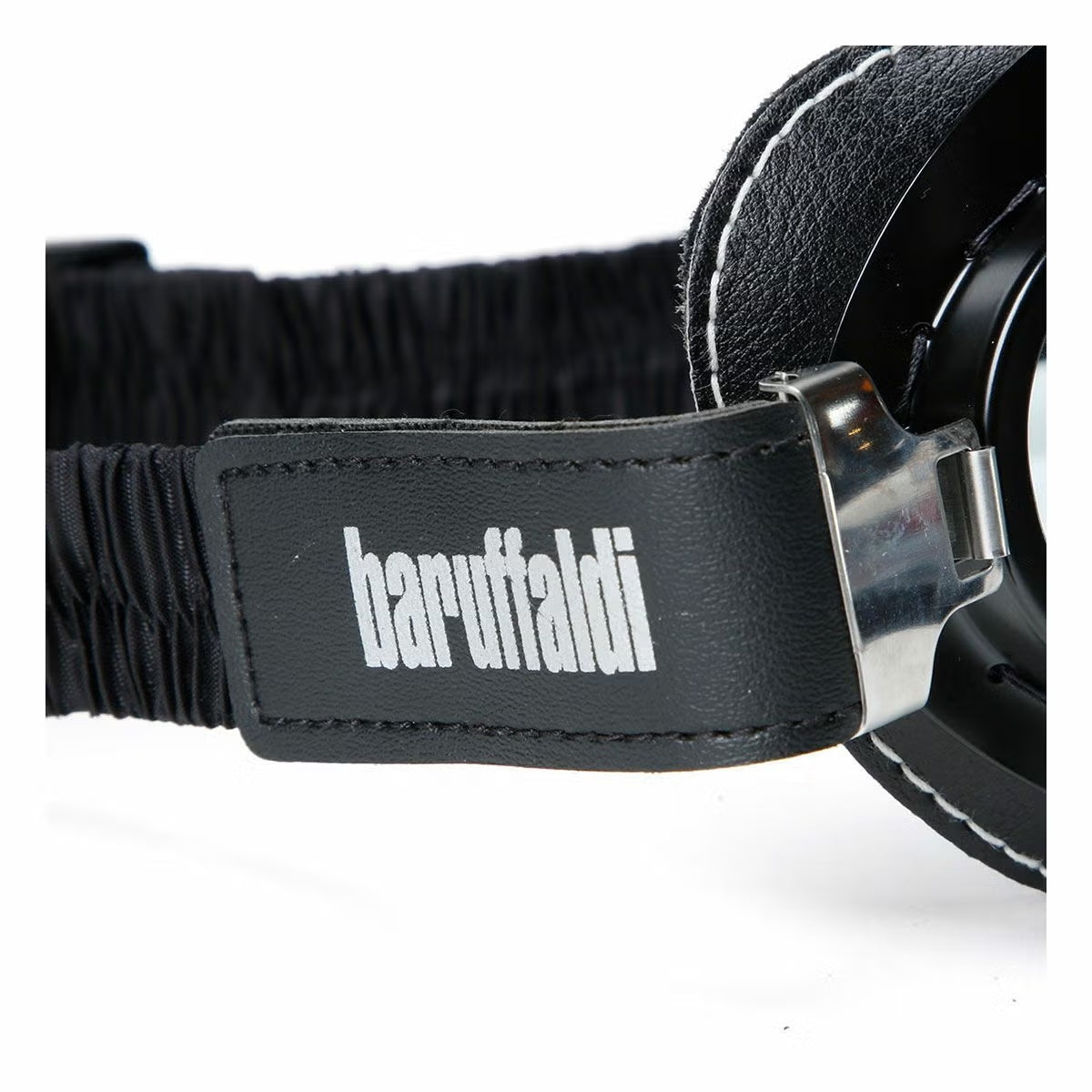 Baruffaldi Vintaco Goggles - Black/Orange Stitching