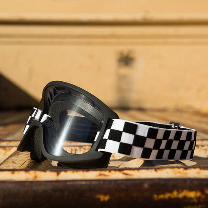 Biltwell Moto 2.0 Goggles - Checkers Black/White