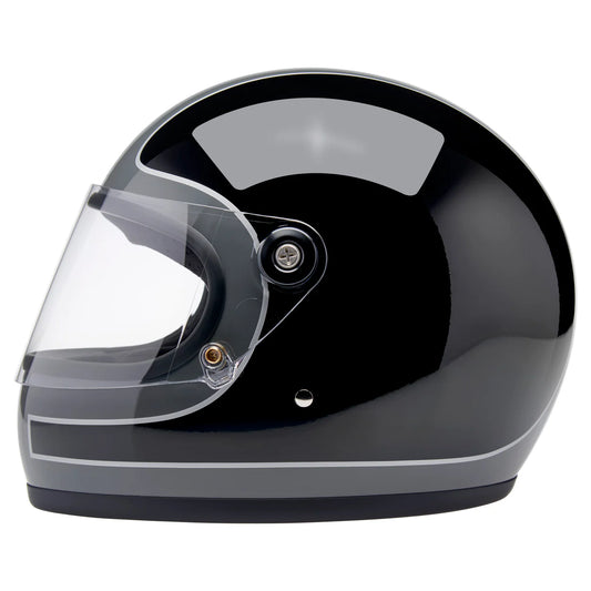 Biltwell Gringo S ECE22.06 - Gloss Storm Grey/Black Tracker
