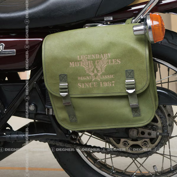 Degner SB-78 Military Leather Saddle 9L Bag