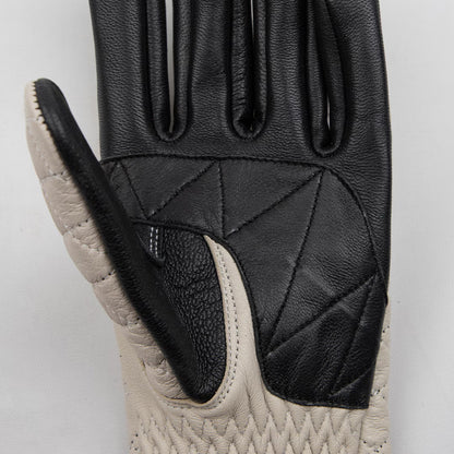 Degner TG-99 Quilted Leather Gloves - Ivory
