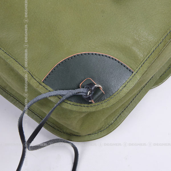Degner SB-78 Military Leather Saddle 9L Bag