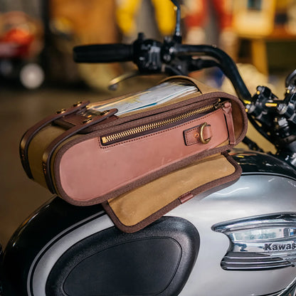 Fogy Garage Compass Magnetic Tank Bag - Desert