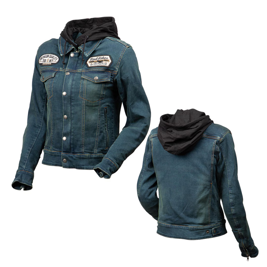 Degner FR25SJ-4 Women's Denim Hoodie Jacket
