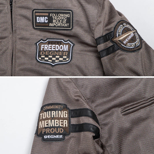 Degner Textile Mesh Jacket 25SJ-6 - Grey