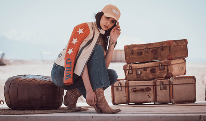 Wildust Sisters Stars & Stripes Leather Jacket - Brick