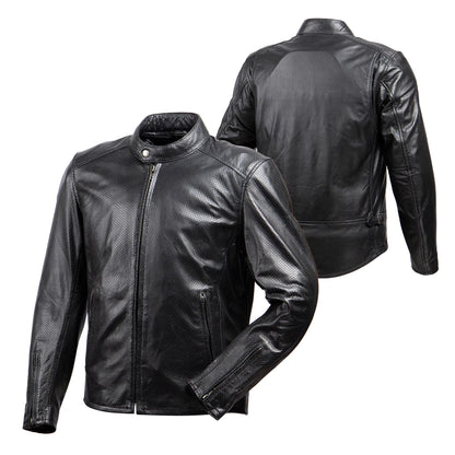 Degner 26SJ-8 Leather Mesh Jacket - Black