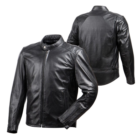 Degner 26SJ-8 Leather Mesh Jacket - Black