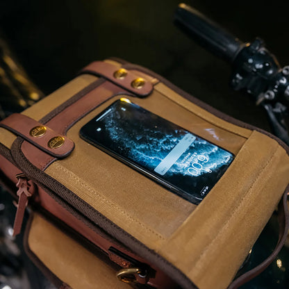 Fogy Garage Compass Magnetic Tank Bag - Desert