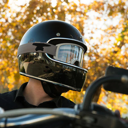 Biltwell Moto 2.0 Goggles - Script Titanium