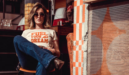 Wildust Sisters Ringer T-Shirt - Fuel Your Dream