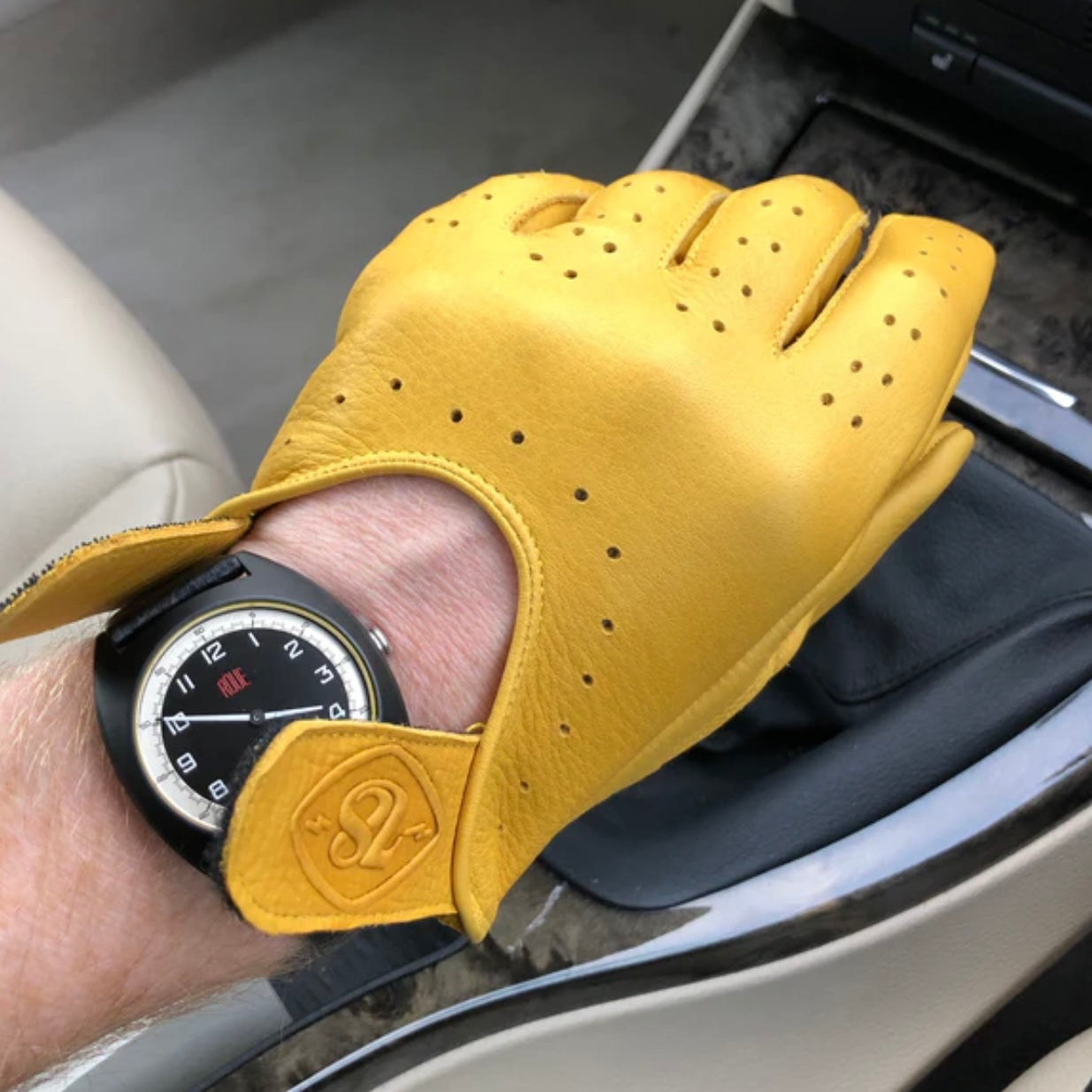 78 Motor Co Superlusso Gloves - Yellow