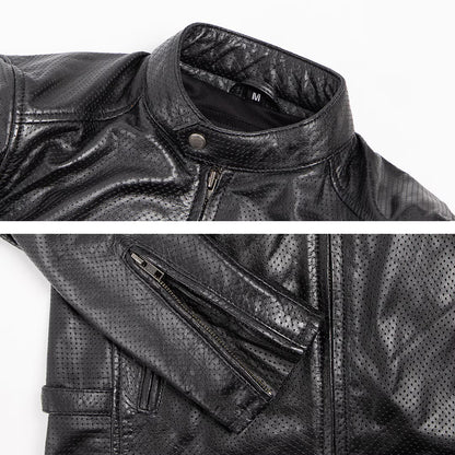 Degner 26SJ-8 Leather Mesh Jacket - Black