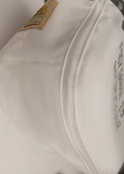 Fogy Garage Newsboy Crossbody Bag - White