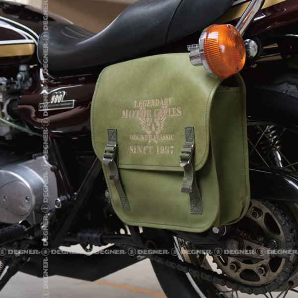 Degner SB-78 Military Leather Saddle 9L Bag