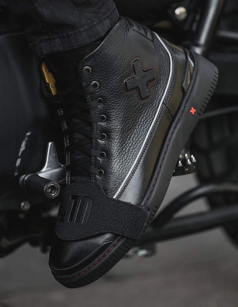 Umberto Luce Bonhan Moto Sneakers - Black