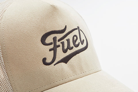 Fuel Logo Suede Cap - Off White