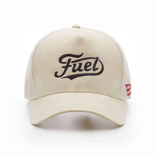 Fuel Logo Suede Cap - Off White