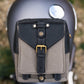 Goldtop Canvas & Leather Small Tank Bag - Slate Grey/Black