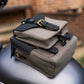Goldtop Canvas & Leather Small Tank Bag - Slate Grey/Black