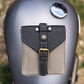 Goldtop Canvas & Leather Small Tank Bag - Slate Grey/Black