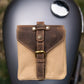 Goldtop Canvas & Leather Small Tank Bag - Sahara/Tobacco