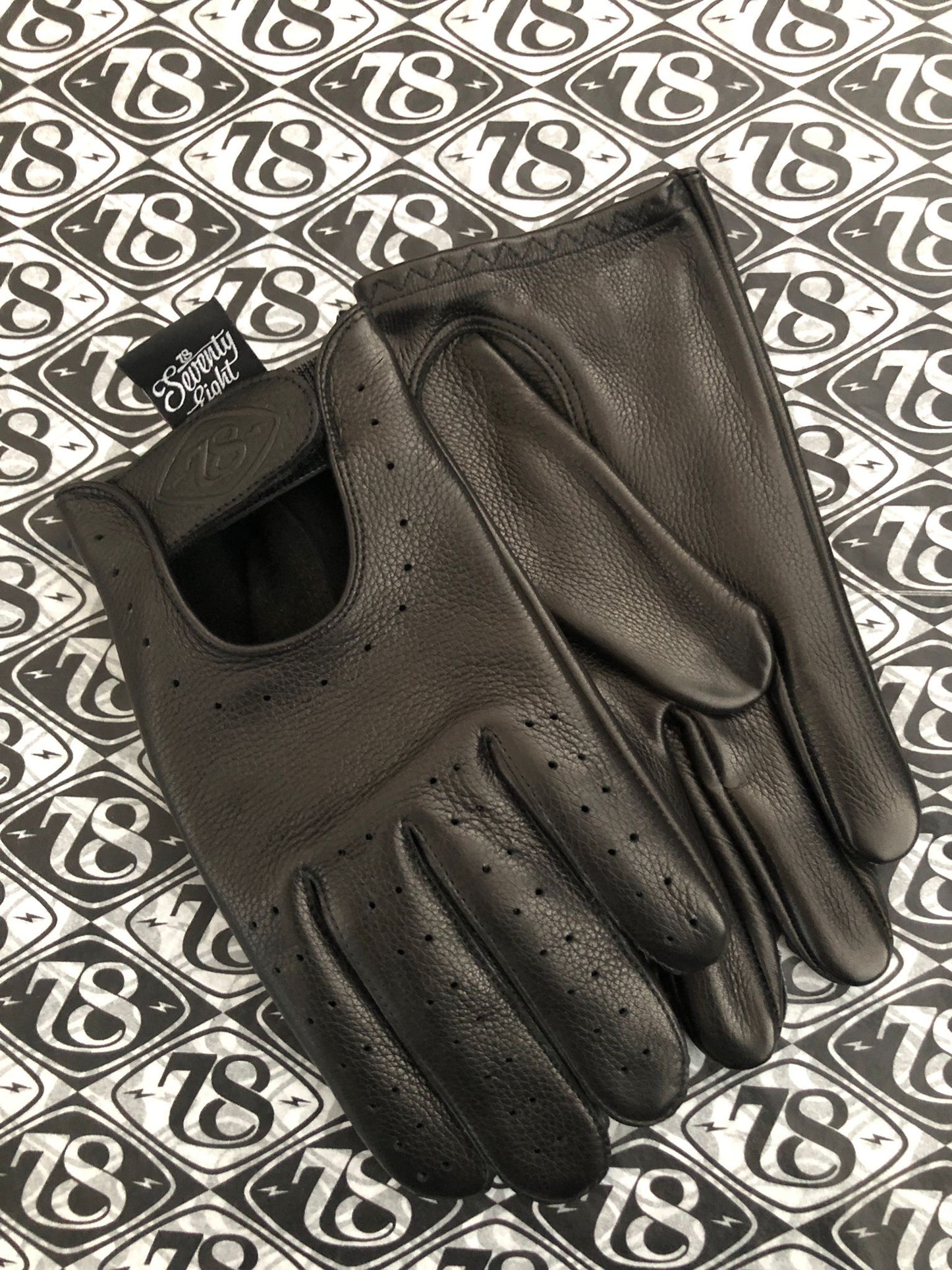 78 Motor Co Superlusso Gloves - Black