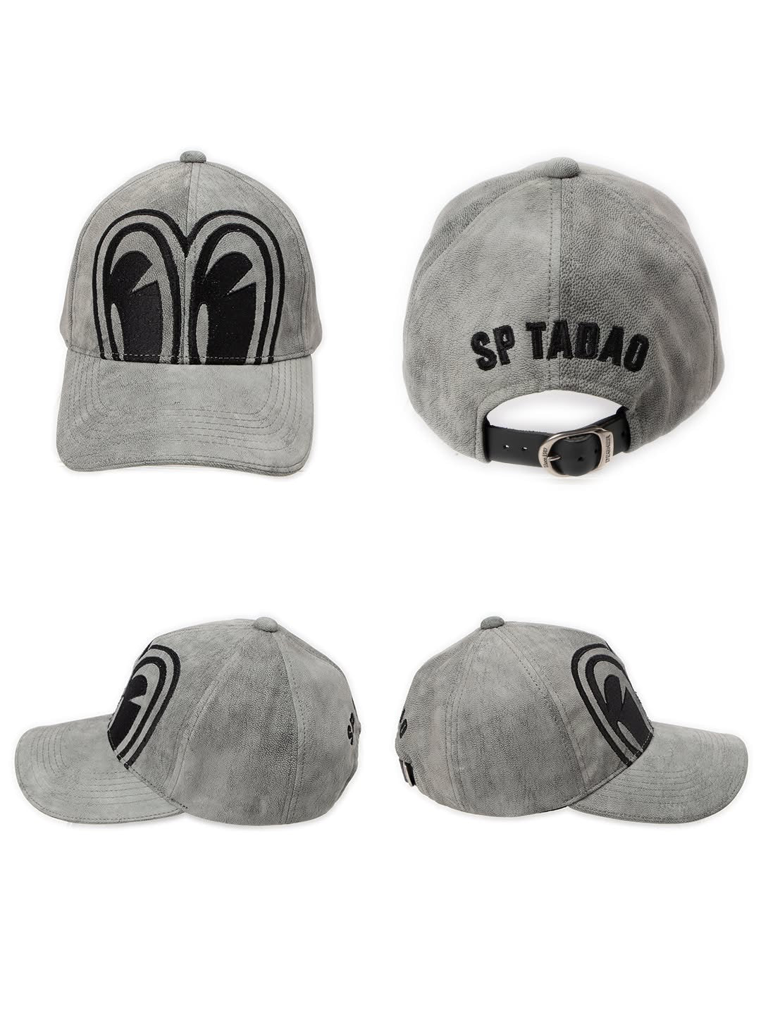 Degner x SP Tadao Leather Cap - Grey/Black