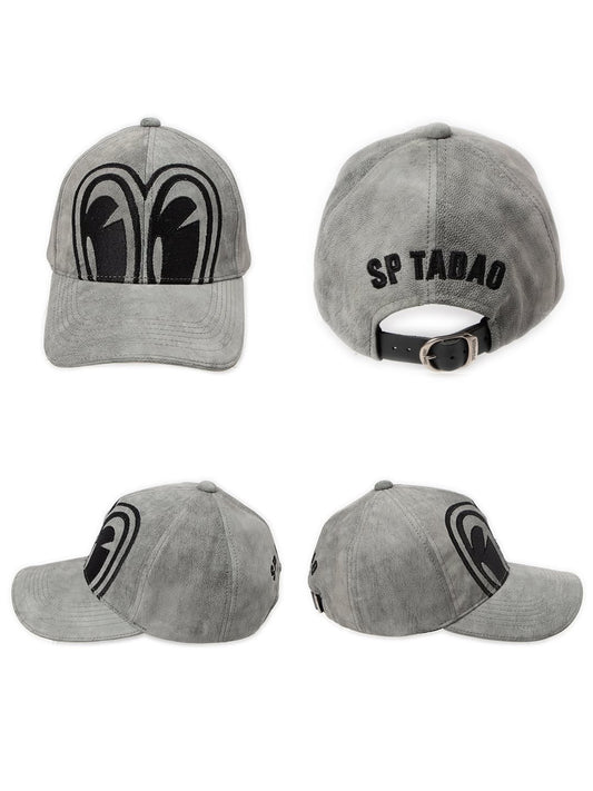 Degner x SP Tadao Leather Cap - Grey/Black