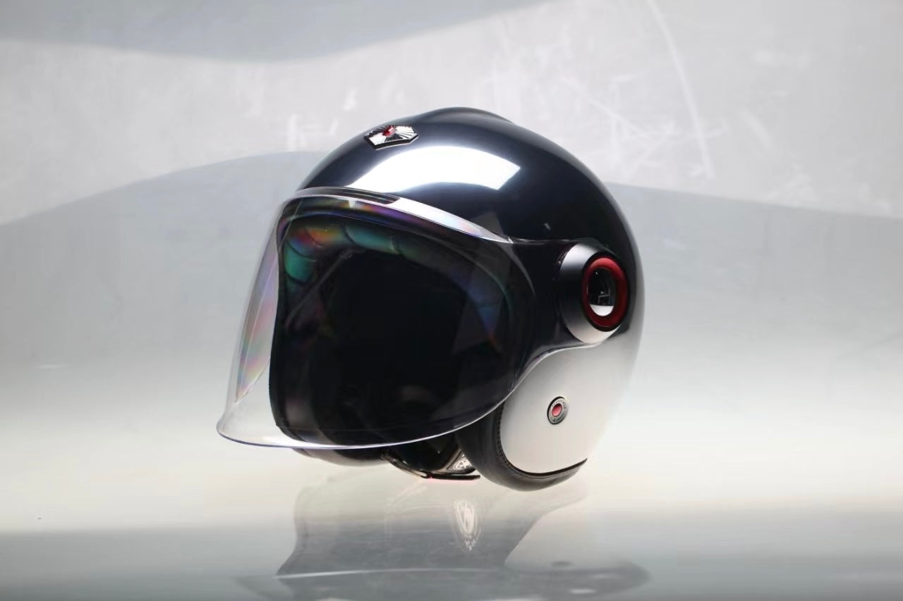 Ruby Belvedere Jet Helmet - Chromium – MOTOMAN