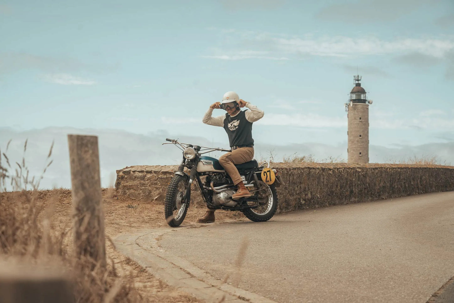 Age of Glory Genuine LS Tee - Washed Black/Off-White