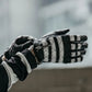 Fogy Garage Prisoner Short Gloves - Black/White