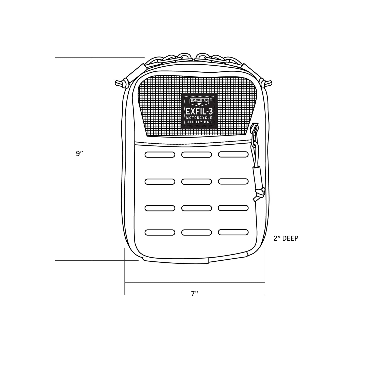 Biltwell EXFIL-3 Handlebar Bag