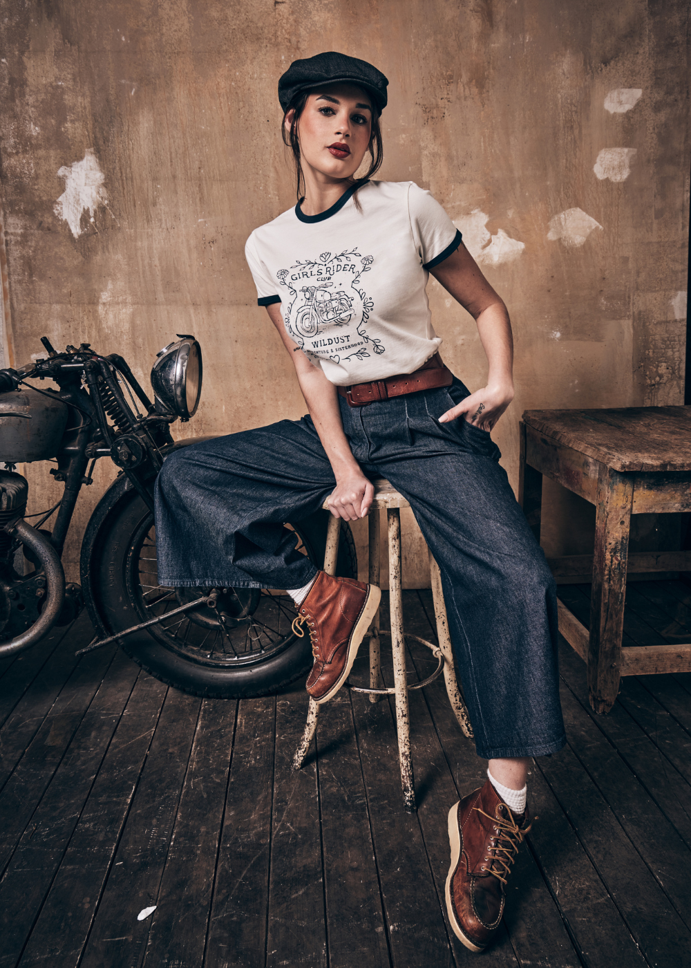 Wildust Sisters Ringer T-Shirt - Riders Club