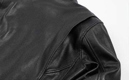 Degner 23SJ-4 Mesh Leather Jacket - Black