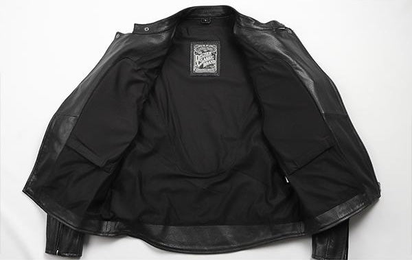 Degner 23SJ-4 Mesh Leather Jacket - Black